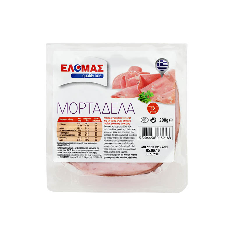 ΕΛΟΜΑΣ Μορταδέλα 200g